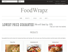 Tablet Screenshot of foodwrapz.com